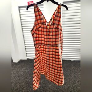 Plaid Midi Dress